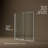Echelon Sliding Bath Door, 58-1/4 In. H X 55-3/4 - 59-3/4 In. W, With 5/16 In. Thick Crystal Clear Glass-94904892