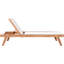 Chaise de patio en teck avec coussins-86506433