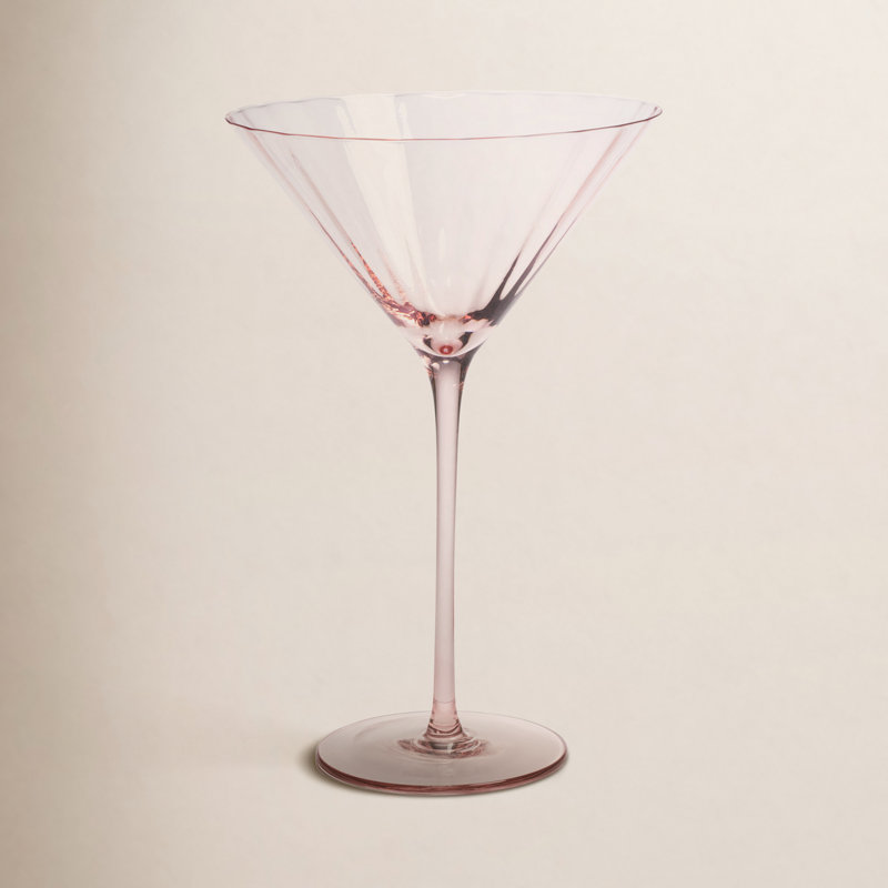 Verres à martini Boulder Optic, ensemble de 4, Rose