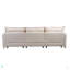 Canapé modulaire 93,31 "pour salon, canapé moderne en L avec repose-pieds mobile, ensemble de canapé 4 places pour appartement, bureau.