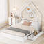 Lit plateforme en bois avec garde-corps et 2 tiroirs Wood House-983191479