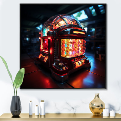 Red Soundtrack Symphony Jukebox Melody - Jukeboxes, art mural