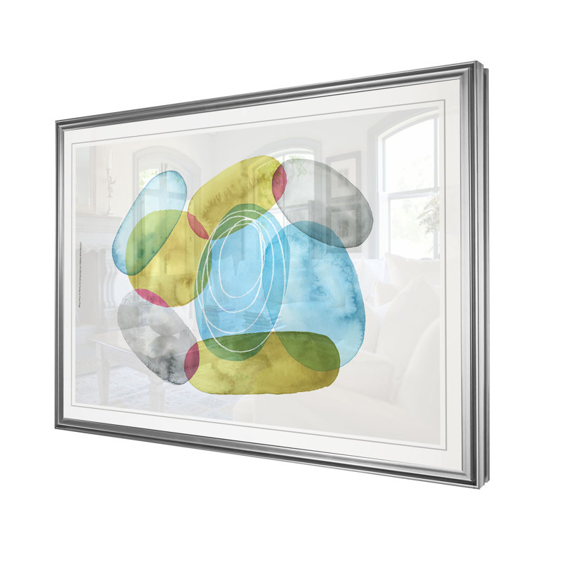 « sunlit pebbles i », reproduction, H 20 po x l 24 po x P 1,5 po, Cadre argenté
