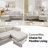 84'' Upholstered Reversible Sectional Sofa with Chaise, Movable Ottoman, Solid Wood Legs and Frame-1654006863