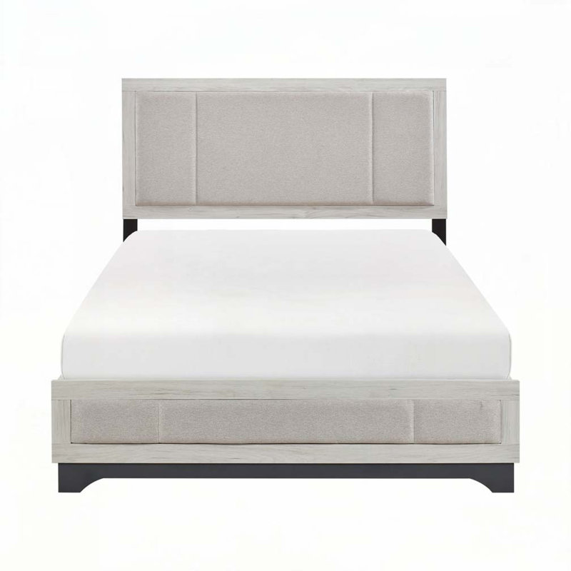 Upholstered Platform Bed, King