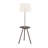 57" Round Sofa Side Table W/ Lamp And Power Station