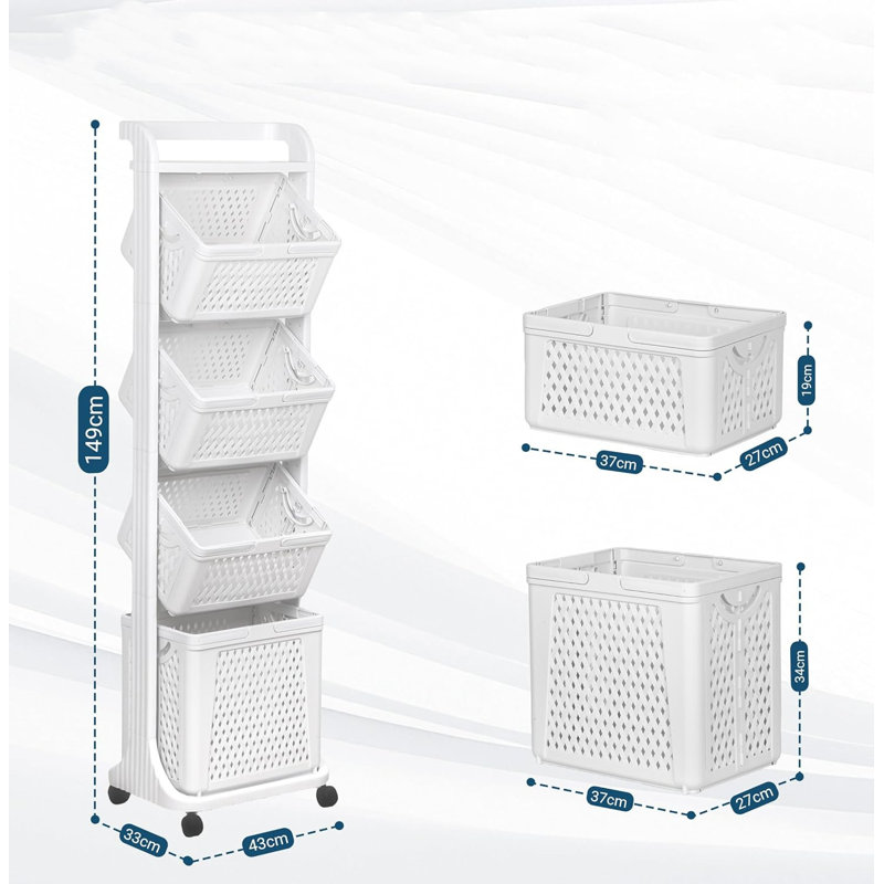 Plastic Laundry Cart