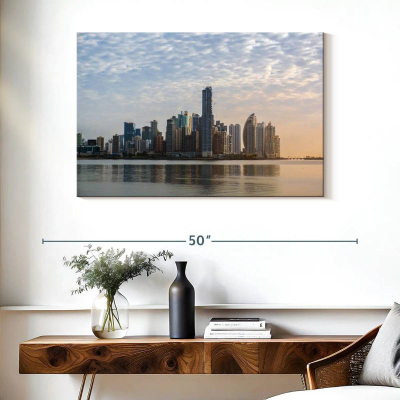 Nicci, Panama City, paysage urbain moderne, H 26 po x l 39 po