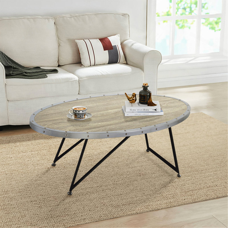 Table basse ovale