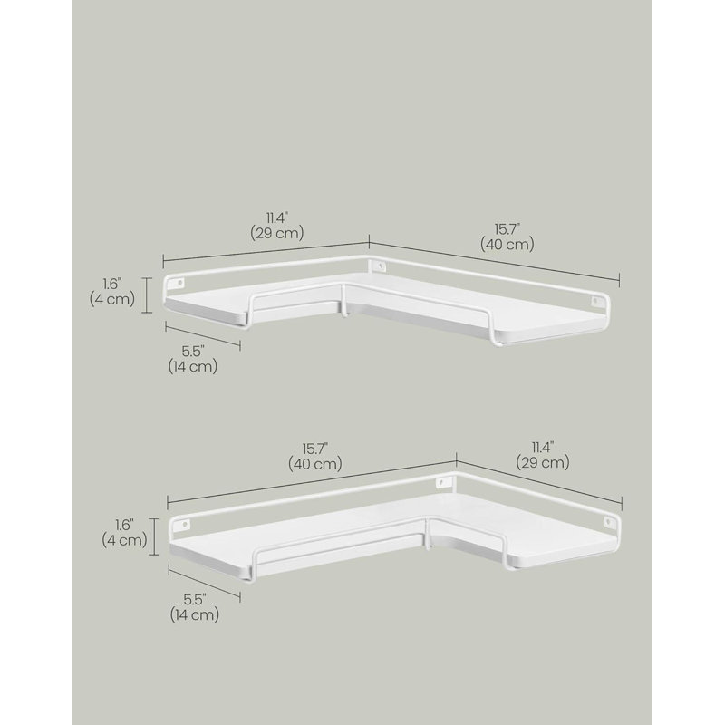 Corner Shelf, Cloud White