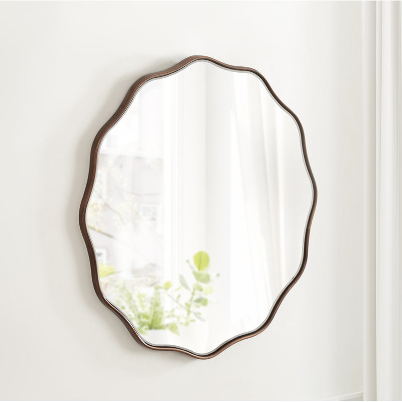 Miroir mural Francina, 26 po x 26 po, Bronze
