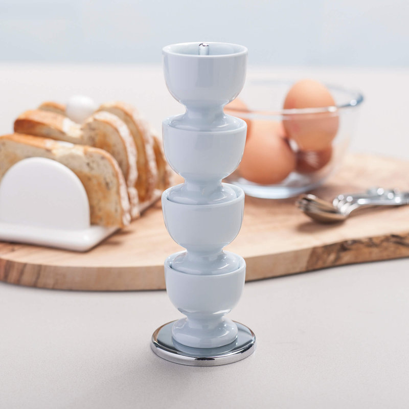 Melamine Stacking Egg Cup Set, Duck Egg Blue