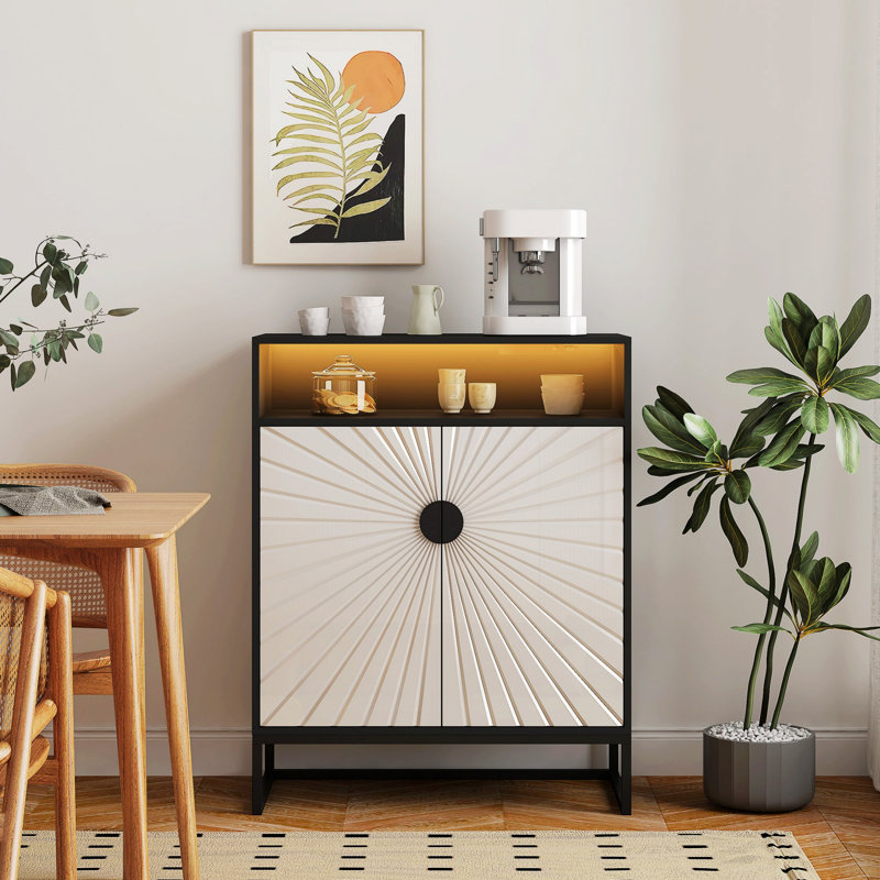 Range-chaussures, armoire à chaussures en bois avec portes, range-chaussures avec tablettes ouvertes pour le vestibule, salon, range-chaussures pour la maison