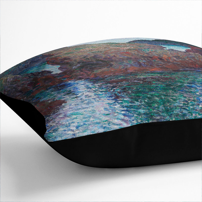 Rocks at Port-Goulphar Scatter Cushion, 55cm H x 55cm W x 20cm D, Black