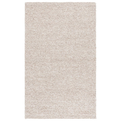 Natura Hand Woven Wool/Viscose/Cotton Rug in Beige/Taupe