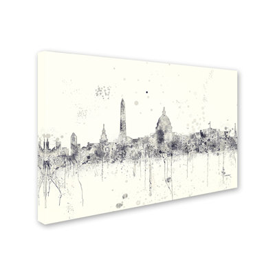 « washington dc horizon mclr-1 blueprint », reproduction d’impression sur toile tendue