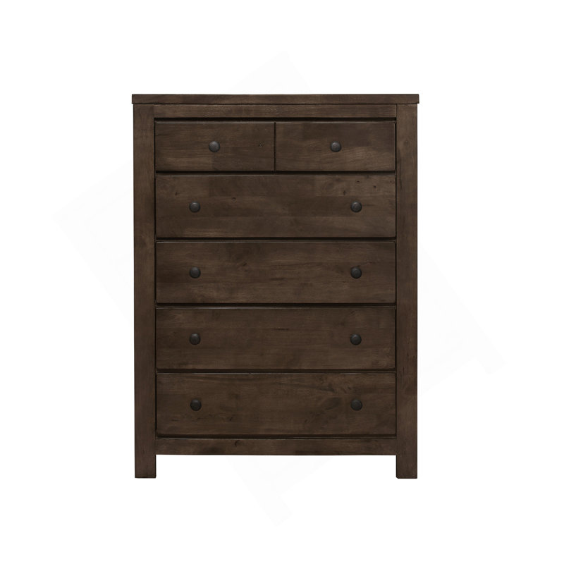 Commode brune à 5 tiroirs