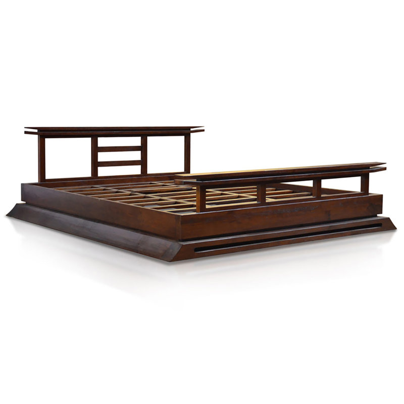 Kondo Solid Wood Bed, Queen