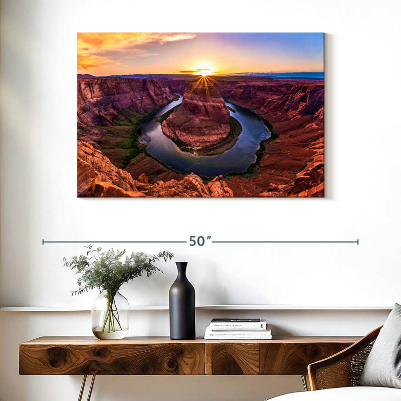 Alvord Sunrise At Horseshoe Bend, H 26 po x l 39 po