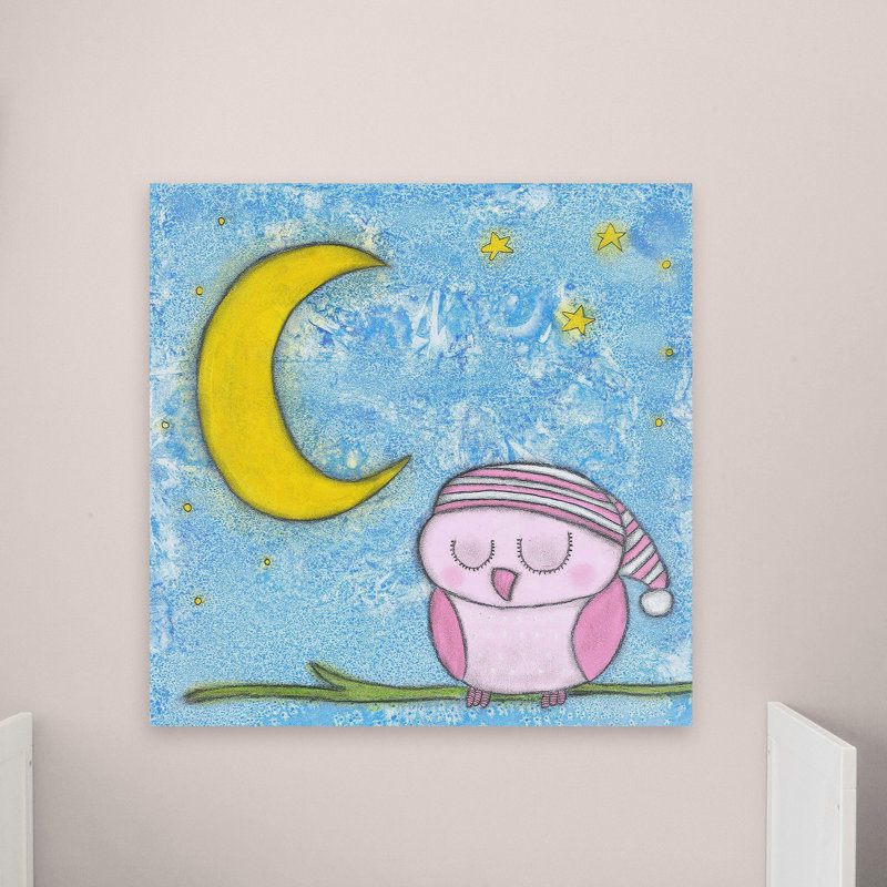 "Sweet Dreams Owlie", reproduction sur toile tendue, H 32 po x l 32 po x P 1,5 po