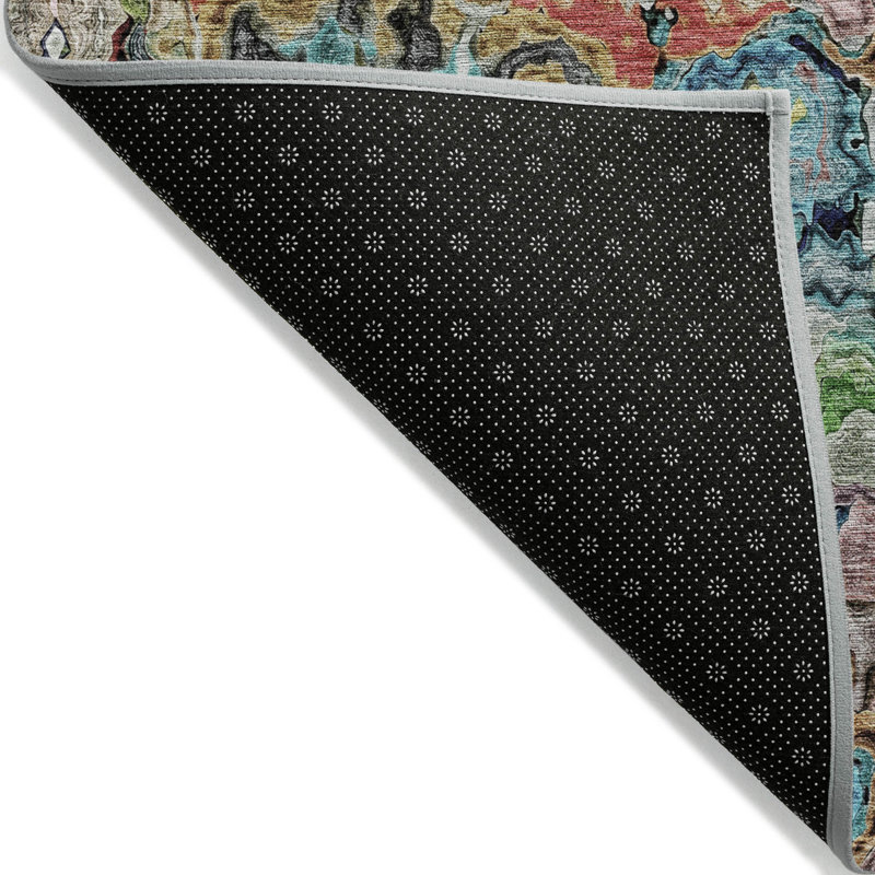 Tapis intérieur / extérieur en polyester tissé à la machine Malchow, Rond 8 pi