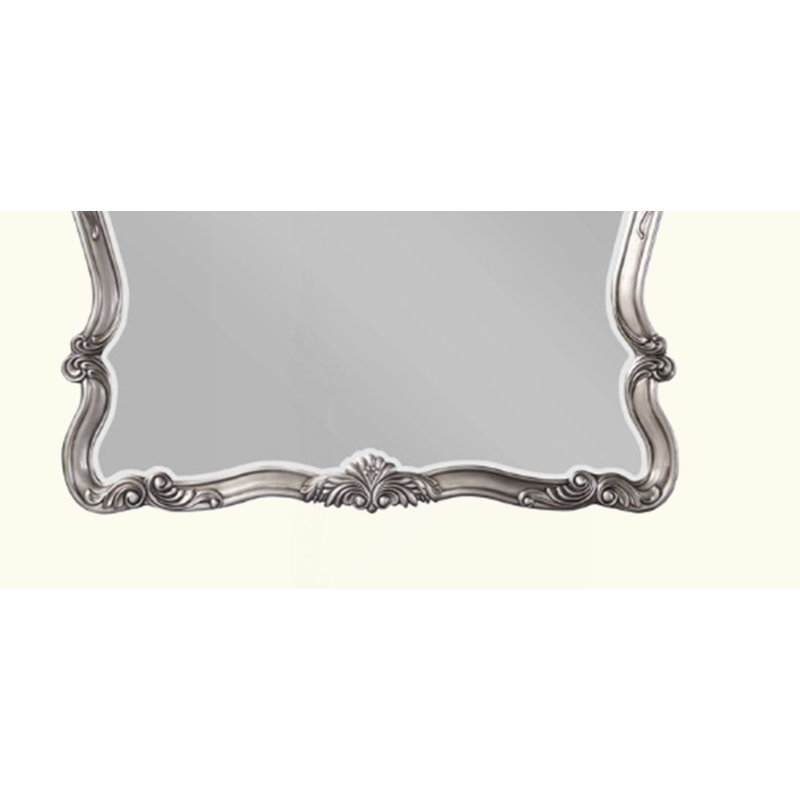 Miroir antique à finition platine