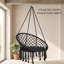 Balancelle stable en macramé, chaise suspendue pour chambre à coucher, balancelle à coussin épais pour chambre à coucher
