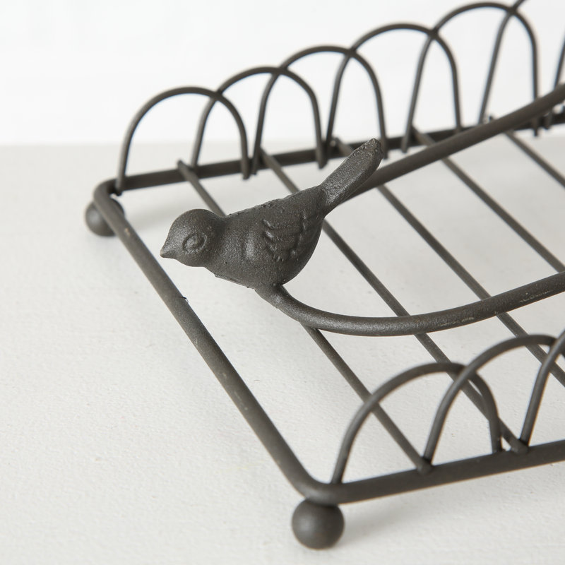 Porte-serviettes plat oiseau