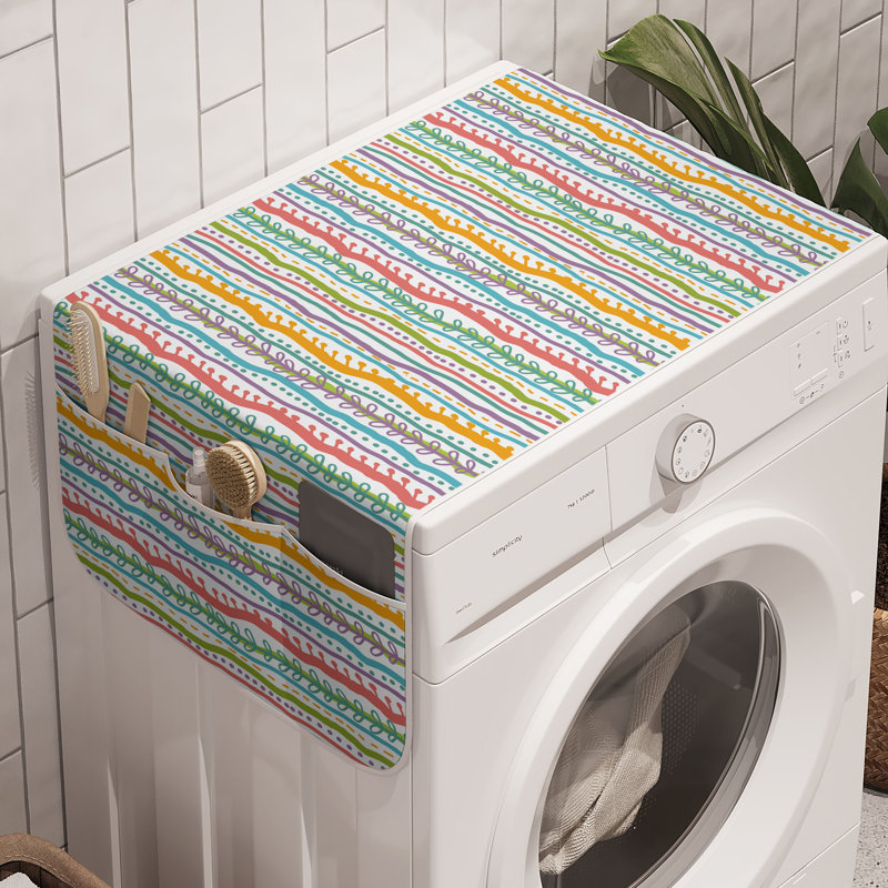 East Urban Home Abstract Washing Machine Organizer Pack of 2 47" x 18.5"