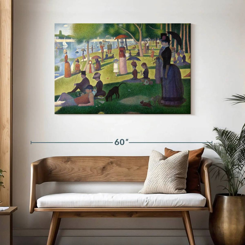 Leisha un dimanche sur la Grande Jatte, H 30 po x l 45 po