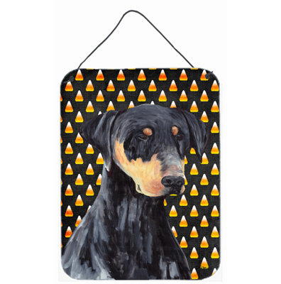 «Burniece Candy Corn», impression d'Halloween sur plaque