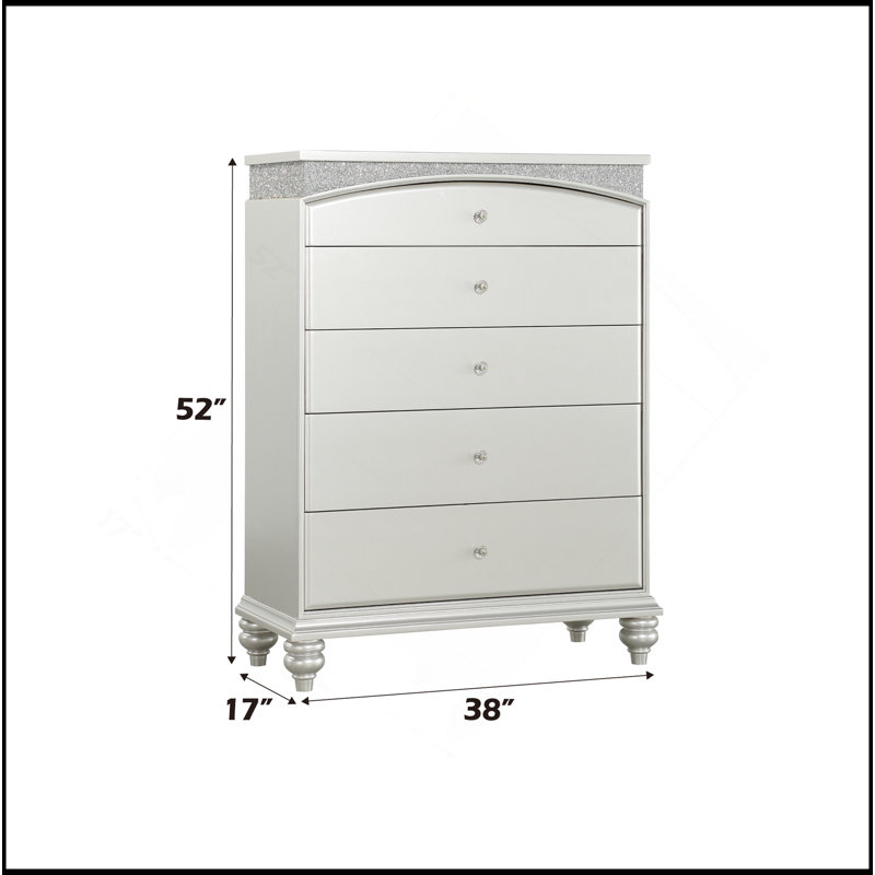 Commode à finition platine Maverick