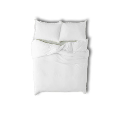 400TC Cotton Sateen Solid Fringe Duvet Cover Set