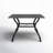 Square Steel Outdoor Dining Table Umbrella Hole , 37 " W 37 " D