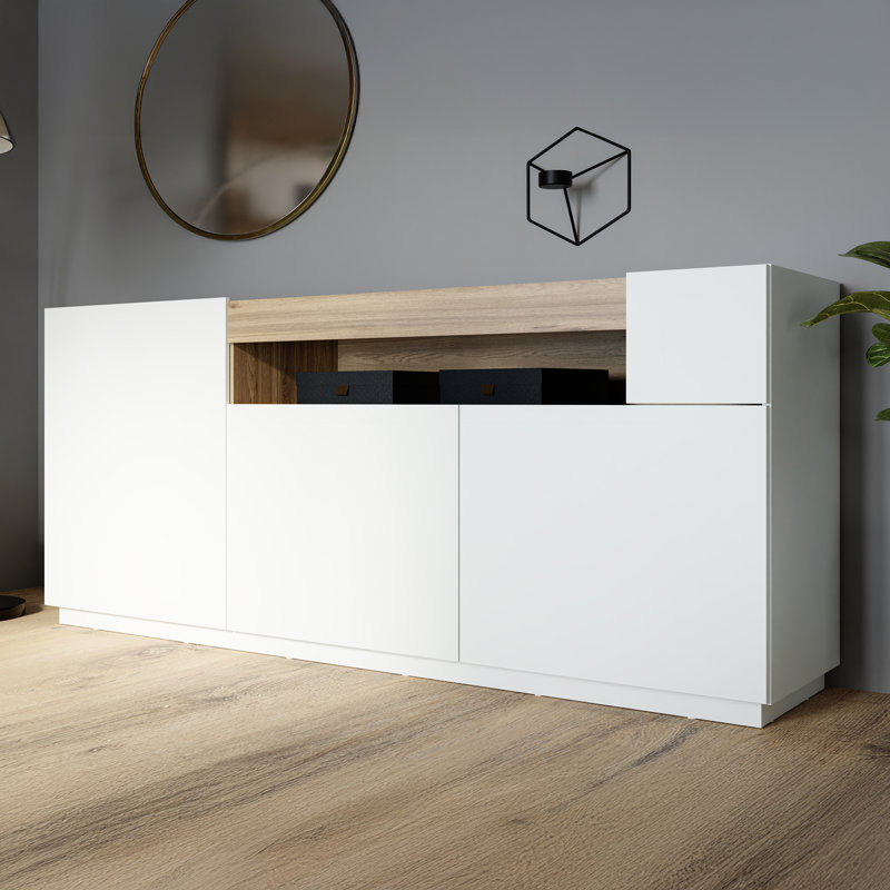 LEWISVILLE Accent Chest, White/Natural