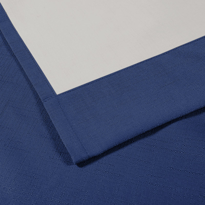 Paire de rideaux occultant et isolant avec passe-tringle Morelock, Bleu