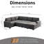 Chaise rembourrée en lin 4 pièces Camaren
