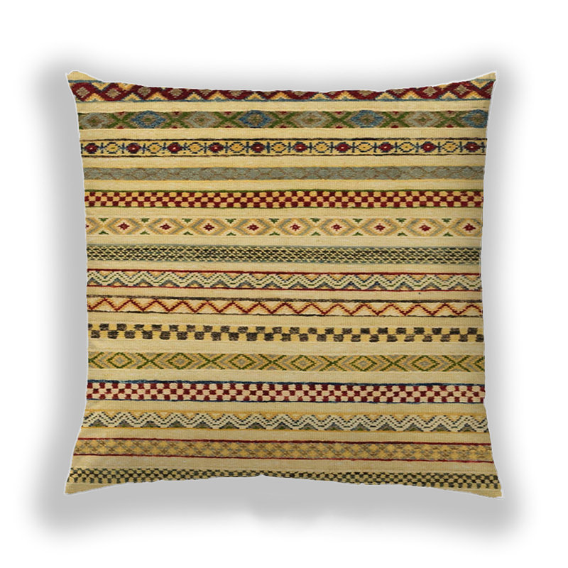 Abstract Reversible Throw Pillow, Microsuede