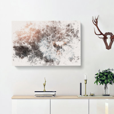 Floating Dandelion Seeds - Wrapped Canvas Print