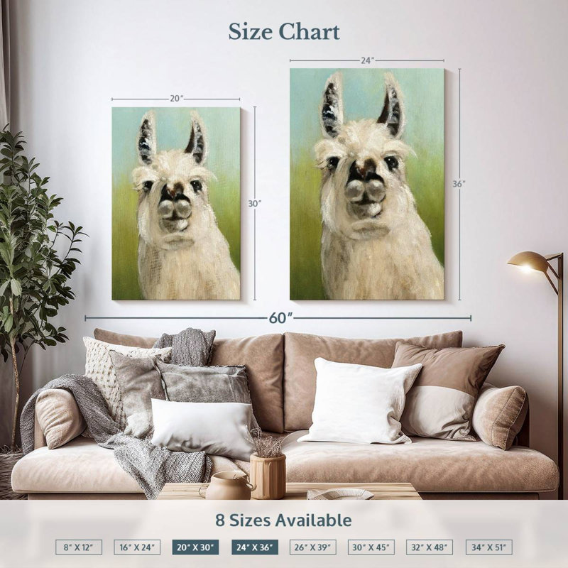 Brampt Who's Your Llama, 36" H x 24" W