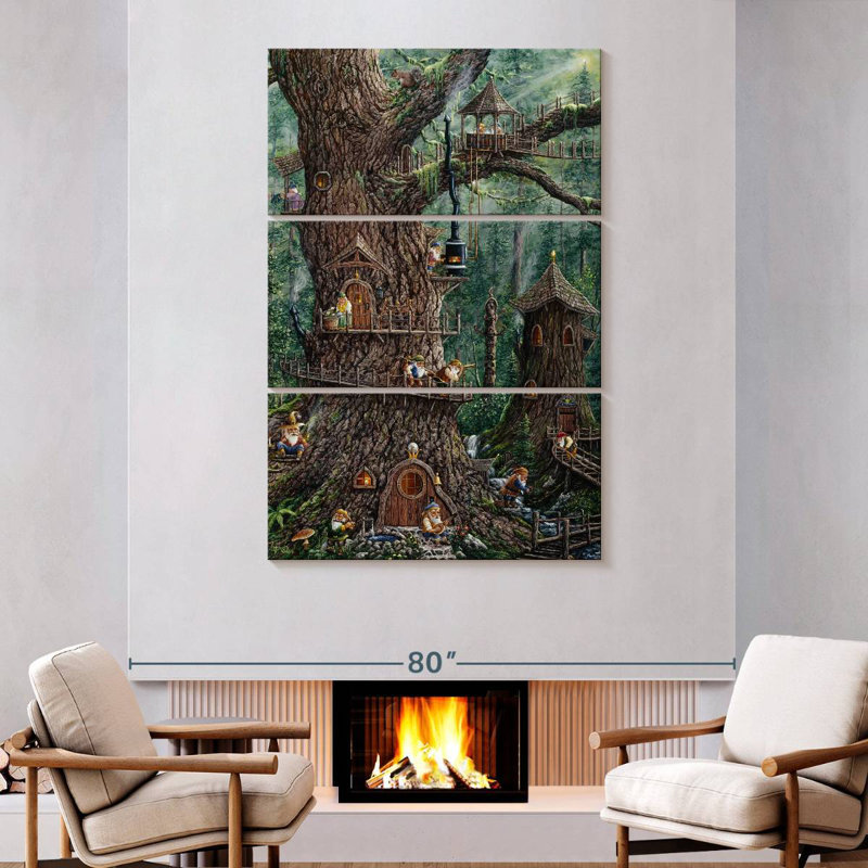 Kelan Gnomes Sweet Home, 74" H x 48" W