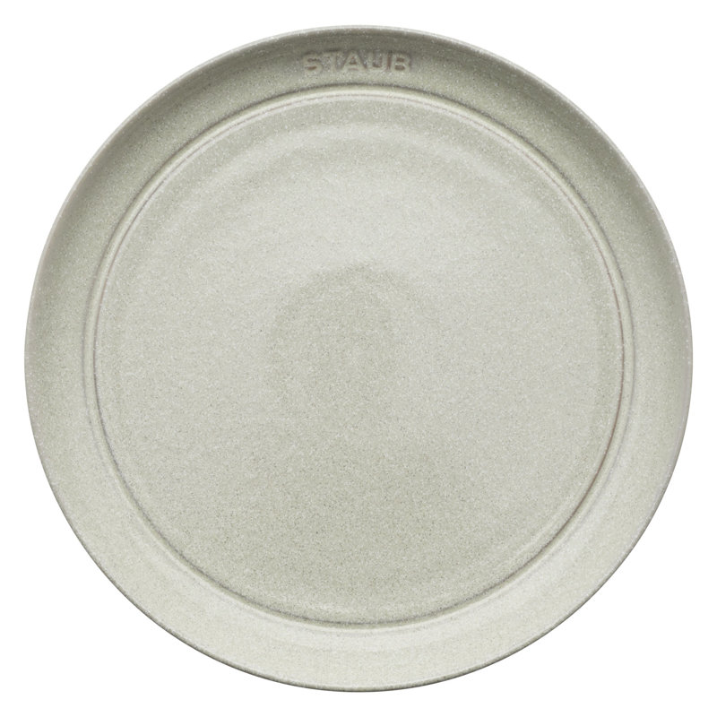 Staub Ceramic Dinnerware 4-Pc 9-Inch Salad Plate Set - White Truffle, White Truffle