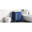 Meuble-lavabo 24 po avec lavabo, armoire bleue moderne avec deux tiroirs et porte, tablette réglable, espace de rangement en bois massif et évier de construction, tiroirs, porte-872083734