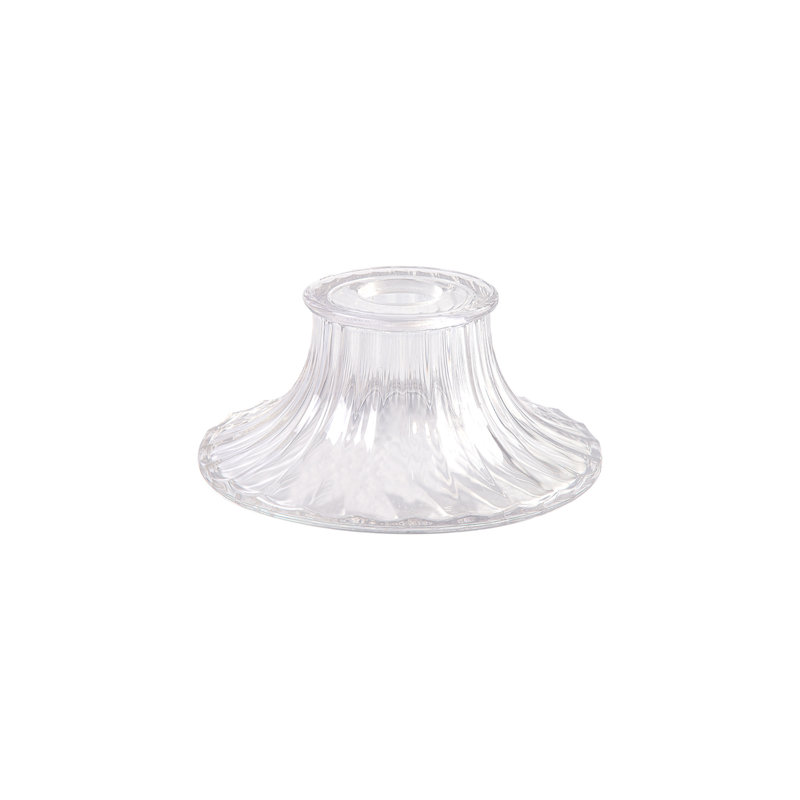 9cm H Glass Bell Ceiling Fan Bowl Shade ( Clip On ) in Clear