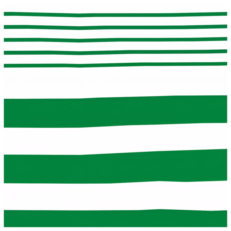 Rideaux vert et blanc à rayures, voilages et voilages à rayures - 1 panneau, 50" x 92" - 1 Panel, Sheer