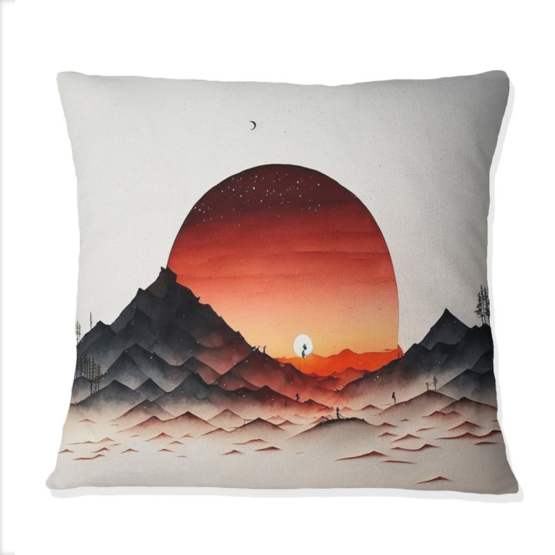 Coussin Epic Red Moon Sunset II
