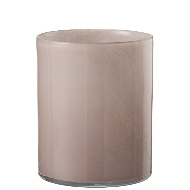 Glass Tealight Holder, Pink