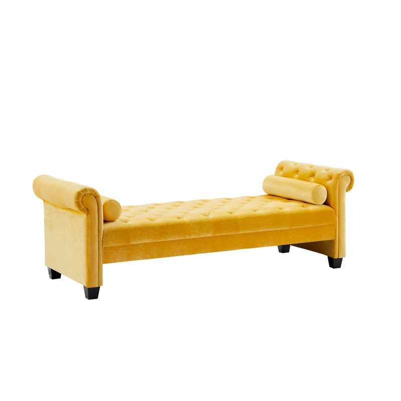 Repose-pieds Crillon, Tissu jaune