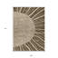 Tapis extérieur lavable abstrait taupe et beige 9 pi x 12 pi brun