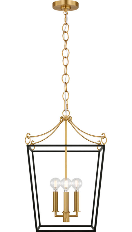 Carlyle Lantern, 87" H x 13.75" W  x 13.75" D, Midnight Black, 3